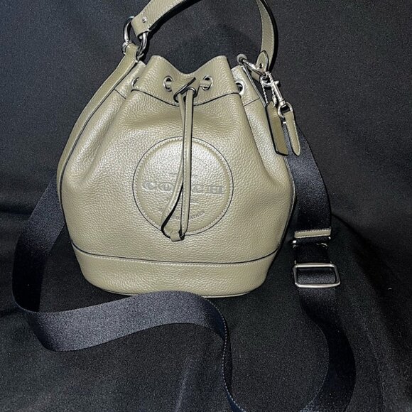Coach Dempsey Bucket Bag Olive Green - Picture 2 of 14